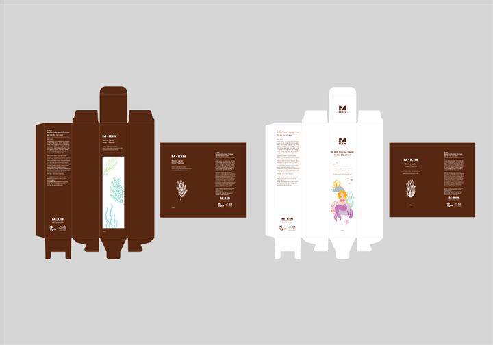 패키지·라벨 포트폴리오 – 하오 DESIGN 엠킨 마린락토이너 클렌저 패키지
